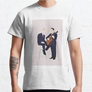 Paul Simon And Art Garfunkel Digital Painting T-Shirts, Unisex Tee